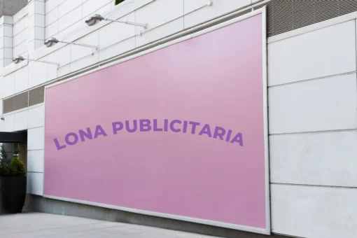 Imagen de lona publicitaria