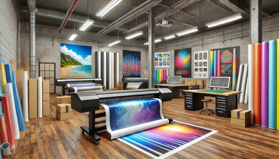 Fabricación de vinilos en taller