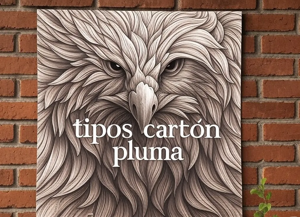 Soporte rígido en cartón pluma