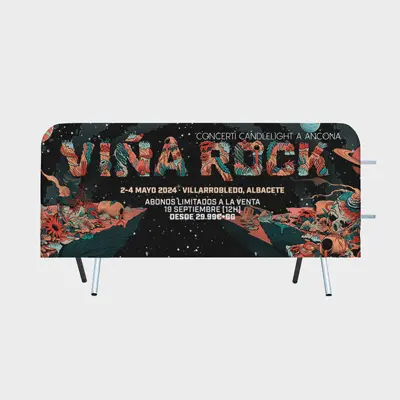 Cubre vallas a dos caras con esquinas