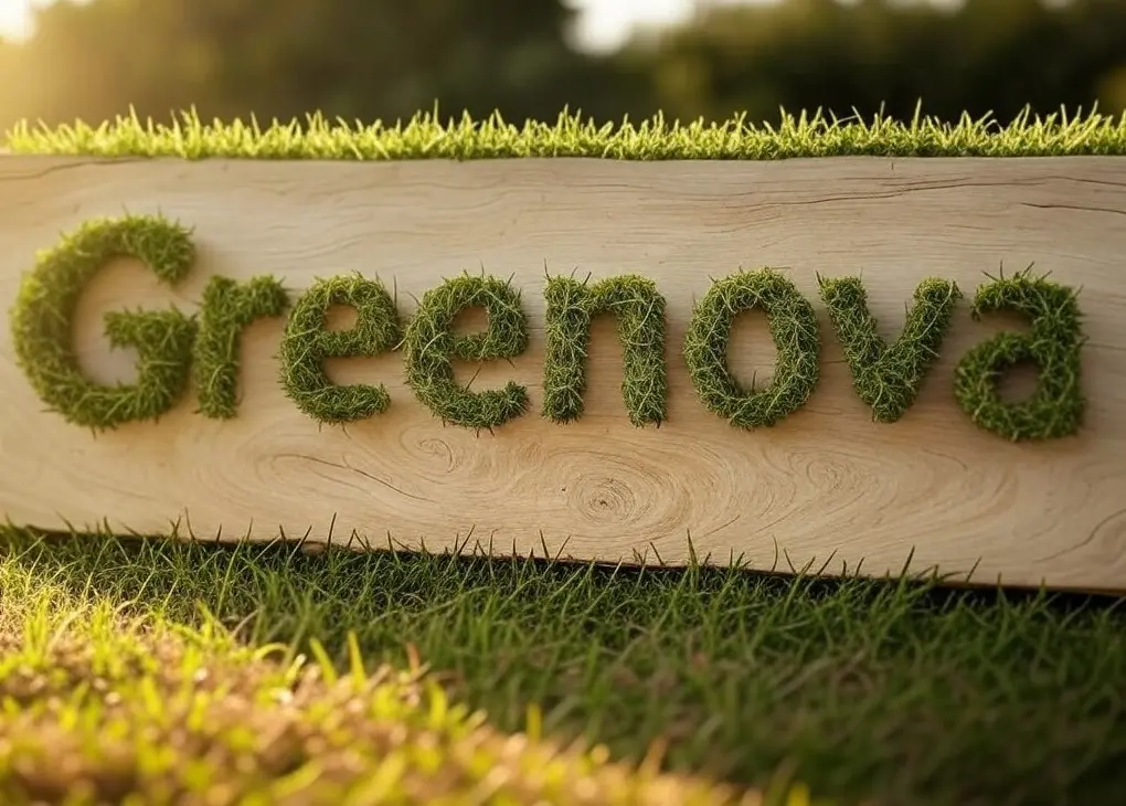 Letras corporativas en material de césped artificial